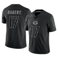 C.Bears #17 Tyson Bagent Player Black REFLECTIVE Limited Game Hdoa Stitched Jerseys