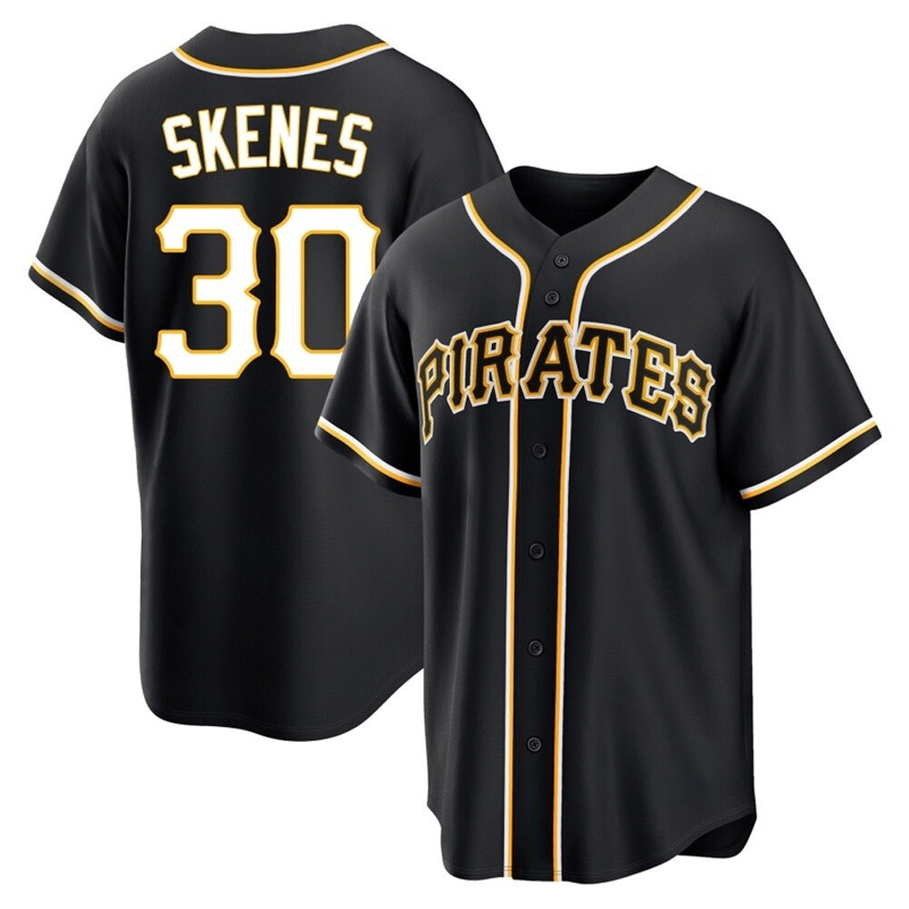 P.Pirates #30 Paul Skenes Player Black Fashion Out Home Game Hdoa Stitched Jerseys