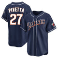 S.Diego Padres #27 Nick Pivetta Player Navy Cooperstown Collection Limited Home Hdoa Stitched Jerseys