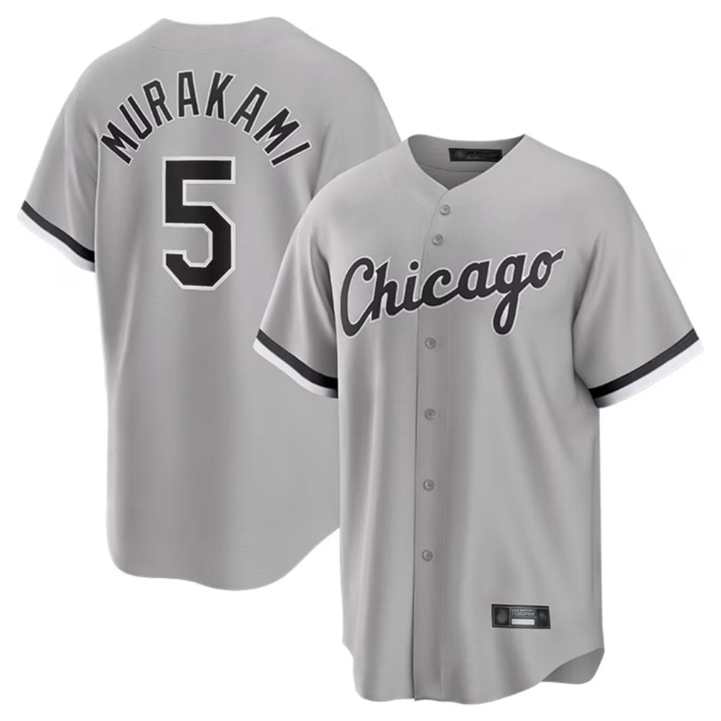 C.White Sox #5 Munetaka Murakami Player Gray Home Game Hdoa Stitched Jerseys