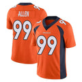 D.Broncos #99 Zach Allen Player Orange Color Vapor Untouchable Limited Game Hdoa Stitched Jerseys