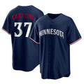 M.Twins #37 Victor Caratini Player Navy Replica Alternate Home Hdoa Stitched Jerseys