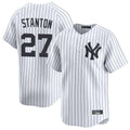 NY.Yankees #27 Giancarlo Stanton Player White Limited Home Hdoa Stitched Jerseys