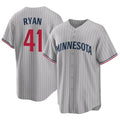 M.Twins #41 Joe Ryan Player Gray Game Limited Home Hdoa Stitched Jerseys