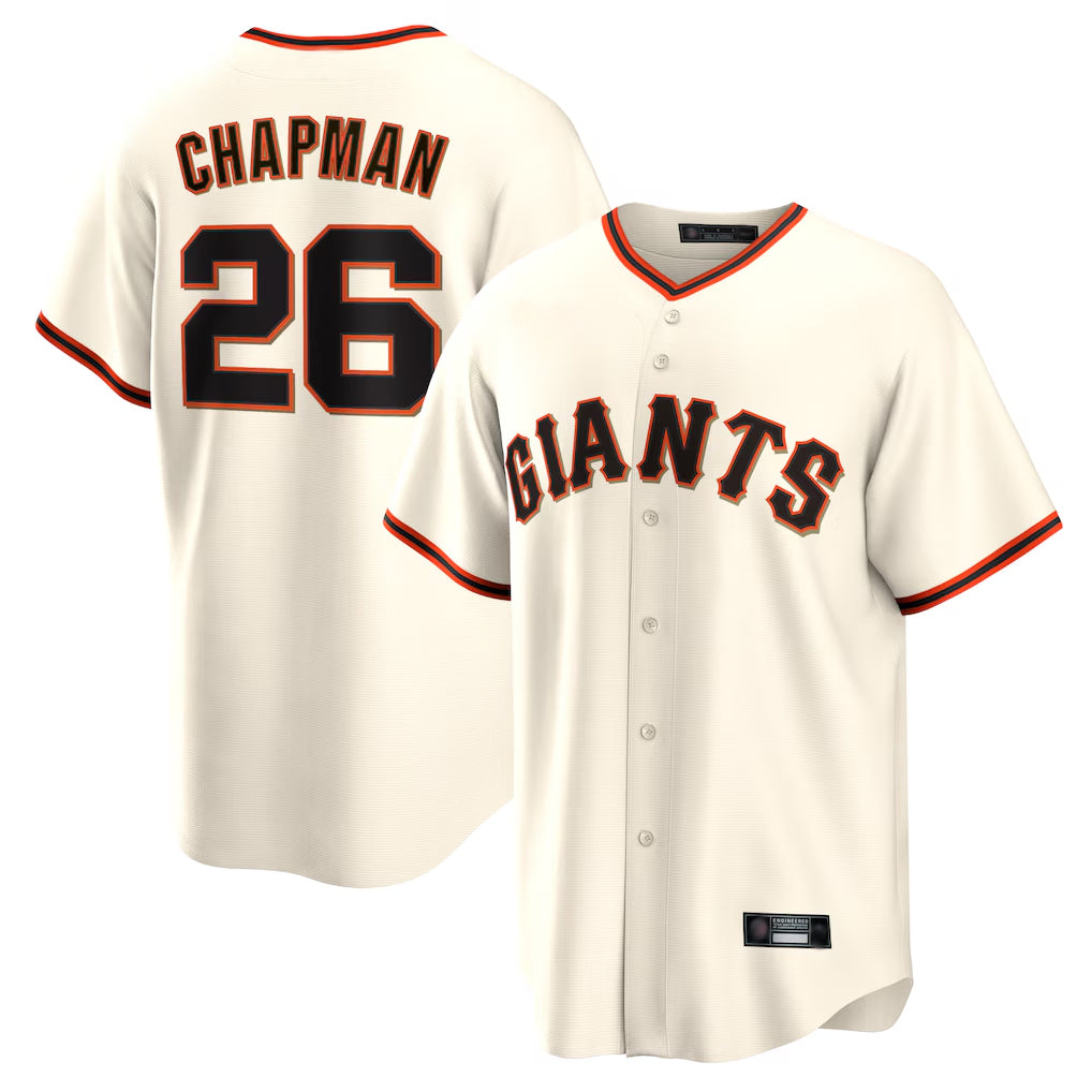 SF.Giants #26 Matt Chapman Player Cream Home Game Hdoa Stitched Jerseys