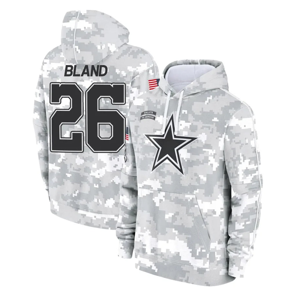 D.Cowboys #26 DaRon Bland Player Arctic Camo Salute to Service Hoodies Limited Game Hdoa Stitched Jerseys