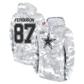 D.Cowboys #87 Jake Ferguson Player Arctic Camo Salute to Service Hoodies Limited Game Hdoa Stitched Jerseys
