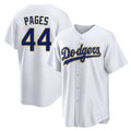 LA.Dodgers #44 Andy Pages Player Gold White 2026 Collection Stadium Game Hdoa Stitched Jerseys