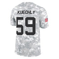 C.Panthers #59 Luke Kuechly Player Arctic Camo Salute to Service Limited Game Hdoa Stitched Jerseys