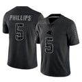 C.Panthers #5 Jaelan Phillips Player Black Limited Reflective Game Hdoa Stitched Jerseys