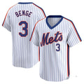 NY.Mets #3 Carson Benge Player White Cooperstown Collection T-shirt Game Hdoa Stitched Jerseys
