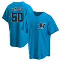M.Marlins #50 Agustin Ramirez Player Blue Home Game Hdoa Stitched Jerseys