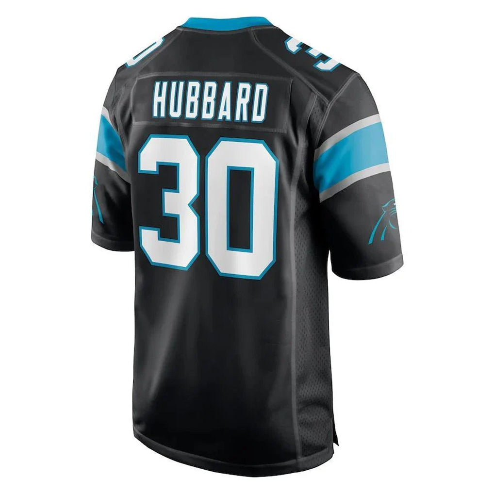 C.Panthers #30 Chuba Hubbard Player Black Game Hdoa Stitched Jerseys