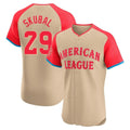 D.Tigers #29 Tarik Skubal Player Cream American League All-Star Limited Elite Home Hdoa Stitched Jerseys