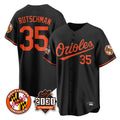 B.Orioles #35 Adley Rutschman Player Black 30th Anniversary of 2131 Home Game Hdoa Stitched Jerseys