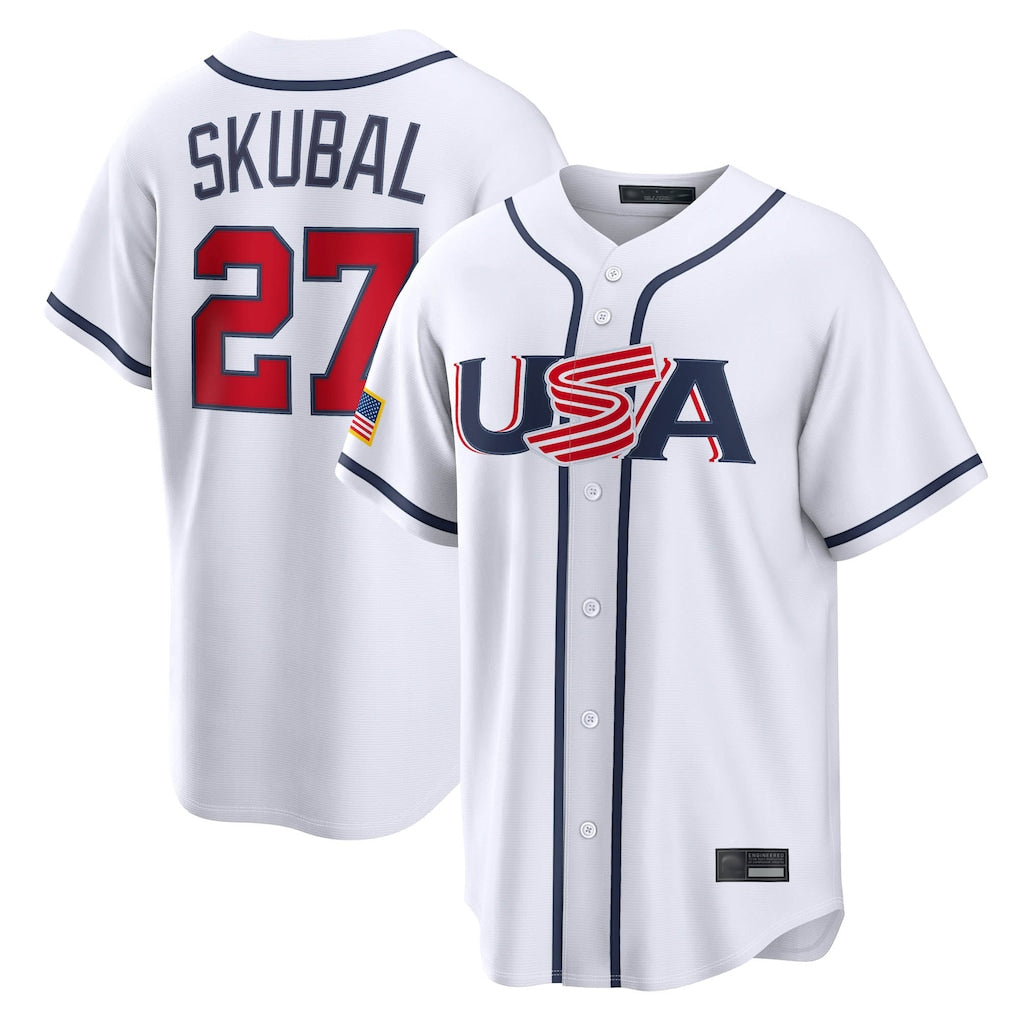M.Twins #27 Ryan Jeffers Player White USA 2026 World Classic Limited Home Hdoa Stitched Jerseys