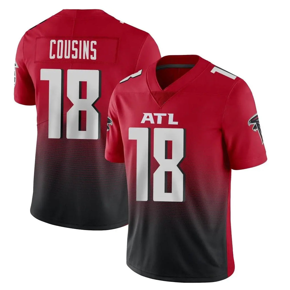 A.Falcons #18 Kirk Cousins Player Red Vapor Untouchable Limited Home Game Hdoa Stitched Jerseys