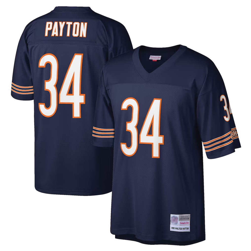 C.Bears #34 Walter Payton Player Navy Mitchell & Ness Legacy Replica Hdoa Stitched Jerseys