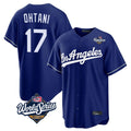 LA.Dodgers #17 Shohei Ohtani Player Royal World Series Game Hdoa Stitched Jerseys