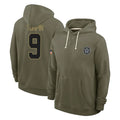 D.Cowboys #9 KaVontae Turpin Player Olive Salute to Service Pullover Hoodies Limited Hdoa Stitched Jerseys