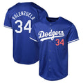 LA.Dodgers #34 Fernando Valenzuela Player Royal Limited World Series Hdoa Stitched Jerseys