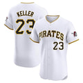 P.Pirates #23 Mitch Keller Player White Home Limited Elite Hdoa Stitched Jerseys