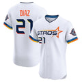 H.Astros #21 Yainer Diaz Player White City Connect Limited Elite Home Hdoa Stitched Jerseys