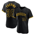 C.Reds #35 Jose Trevino Player Black Snake Skin City Limited Elite Home Hdoa Stitched Jerseys