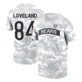 C.Bears #84 Colston Loveland Player Arctic Camo Salute to Service Performance T-Shirt Limited Hdoa Stitched Jerseys