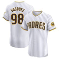 S.Diego Padres #98 Randy Vasquez Player White Home Limited Elite Hdoa Stitched Jerseys