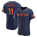H.Astros #11 Cam Smith Player Navy City Connect Limited Elite Home Hdoa Stitched Jerseys