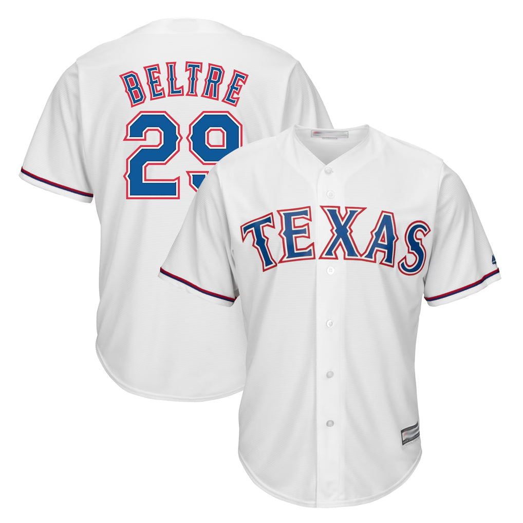 T.Rangers #29 Adrian Beltre Player White Majestic Home Cool Hdoa Stitched Jerseys