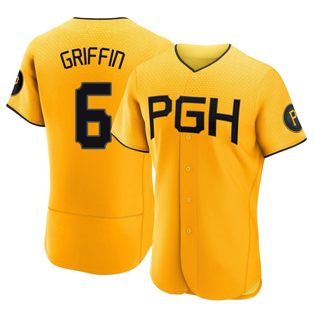 P.Pirates #6 Konnor Griffin Player Gold City Connect Home Limited Elite Hdoa Stitched Jerseys