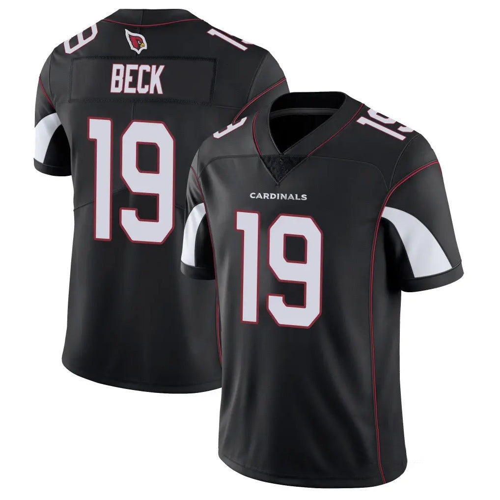 A.Cardinals #19 Carson Beck Player Black Vapor Limited Home Game Hdoa Stitched Jerseys