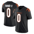 C.Bengals #0 DJ Turner II Player Black Vapor F.U.S.E. Limited Home Game Hdoa Stitched Jerseys
