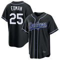 LA.Dodgers #25 Tommy Edman Player Black Carbon Limited Home Hdoa Stitched Jerseys