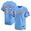 T.Rangers #36 Wyatt Langford Player Light Blue Home Limited Hdoa Stitched Jerseys