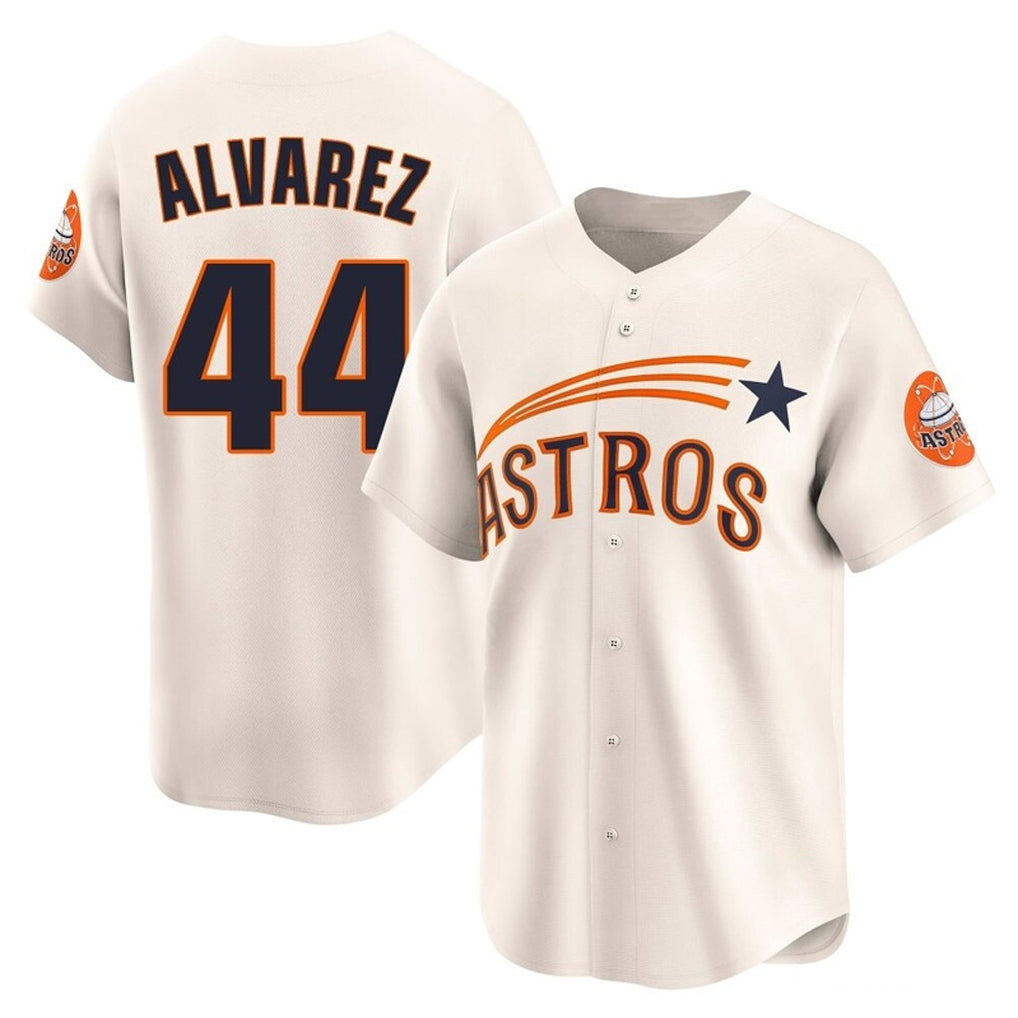 H.Astros #44 Yordan Alvarez Player Cream Throwback Cooperstown Collection Limited Hdoa Stitched Jerseys