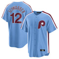P.Phillies #12 Kyle Schwarber Player Light Blue Home Game Hdoa Stitched Jerseys