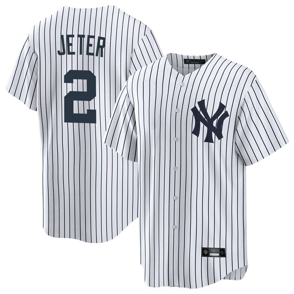 NY.Yankees #2 Derek Jeter Player White Game Home Hdoa Stitched Jerseys