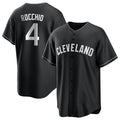 C.Guardians #4 Brayan Rocchio Player Black Home Game Hdoa Stitched Jerseys