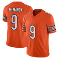 C.Bears #9 Jim McMahon Player Orange Vapor F.U.S.E. Limited Home Game Hdoa Stitched Jerseys