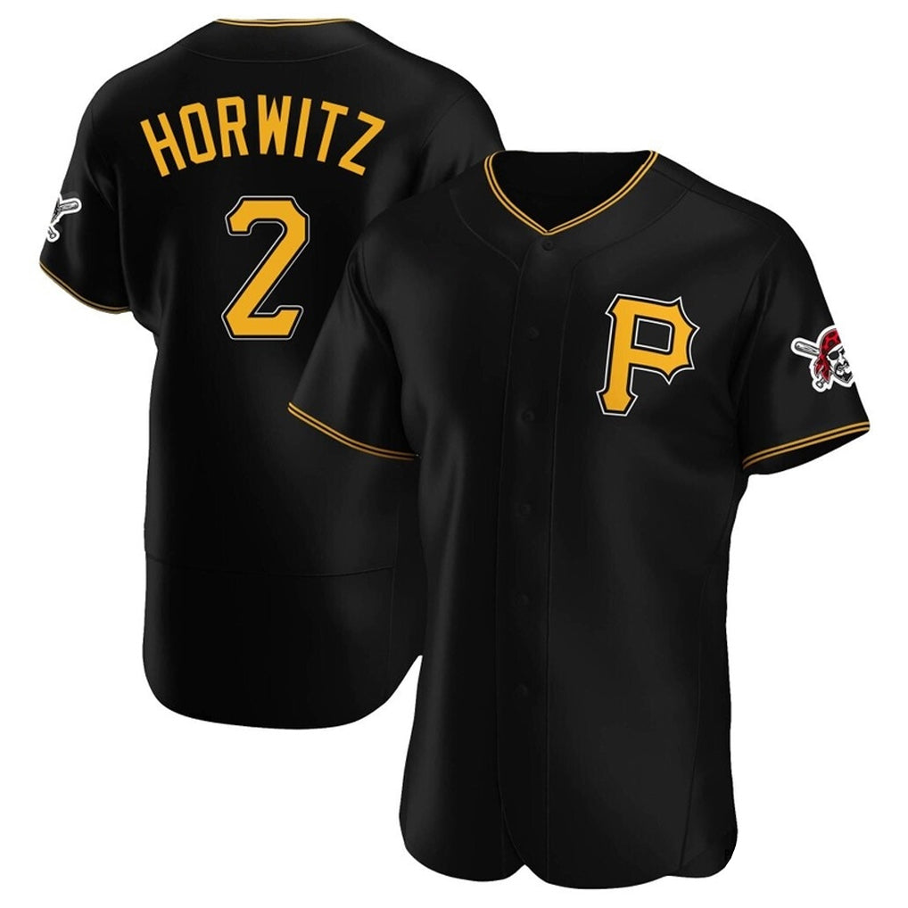 P.Pirates #2 Spencer Horwitz Player Black Alternate 2025 Home Limited Elite Hdoa Stitched Jerseys