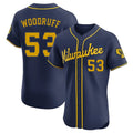 M.Brewers #53 Brandon Woodruff Player Navy Home Limited Elite Hdoa Stitched Jerseys