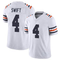 C.Bears #4 D'Andre Swift Player White Classic Vapor Limited Home Game Hdoa Stitched Jerseys