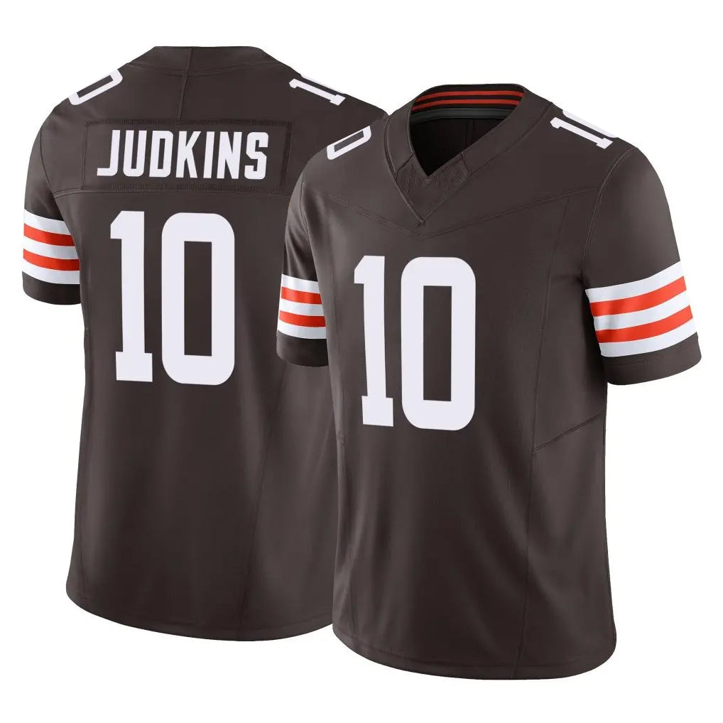 C.Browns #10 Quinshon Judkins Player Brown Vapor F.U.S.E. Limited Home Game Hdoa Stitched Jerseys