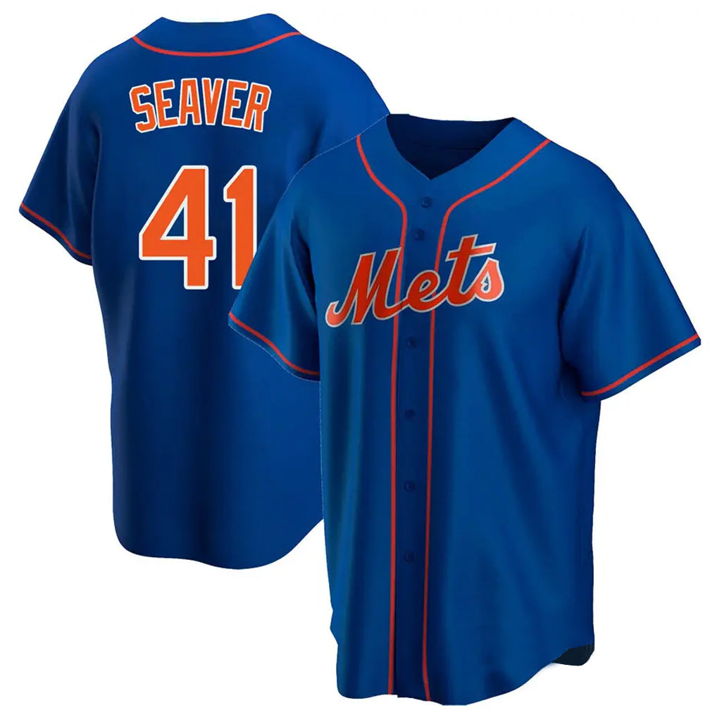 NY.Mets #41 Tom Seaver Player Royal Home Game Hdoa Stitched Jerseys