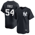 NY.Yankees #54 Max Fried Player Navy Limited Game Hdoa Stitched Jerseys