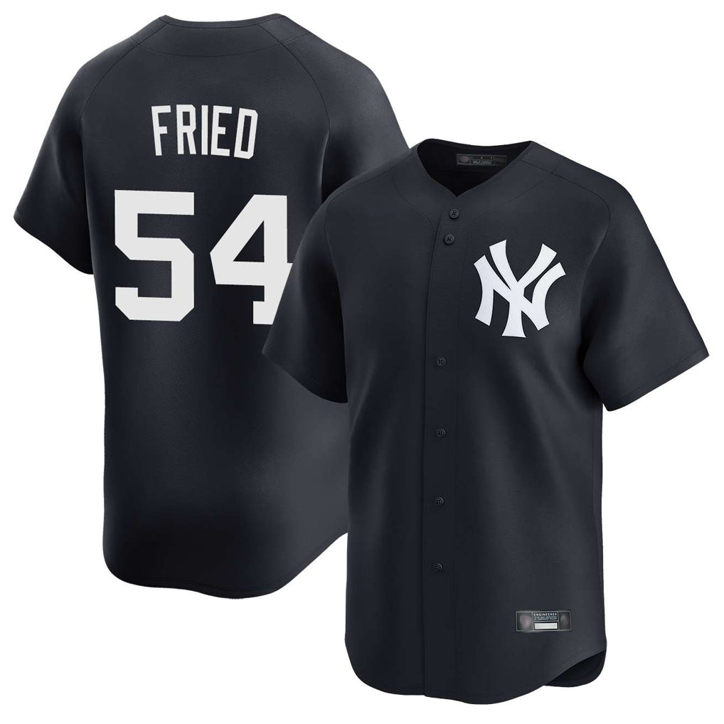 NY.Yankees #54 Max Fried Player Navy Limited Game Hdoa Stitched Jerseys