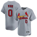 St. Louis Cardinals #0 Masyn Winn Player Gray Home Limited Hdoa Stitched Jerseys